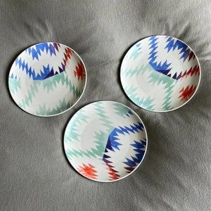 Urban Outfitters PrintRun Co Geometric Print Salad Plates - Set of 3